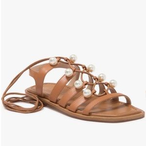 Stuart Weitzman Goldie Lace Up Sandal size 6